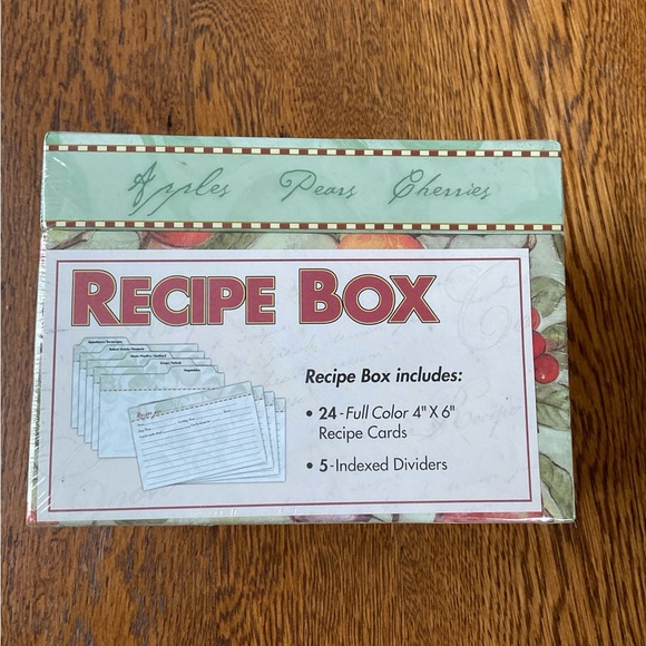 Sale 2 for $8 Martin Designs Cardboard Fruit Design Recipe Box - Picture 2 of 7